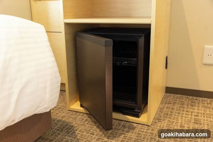 Mini Fridge in Hotel Room