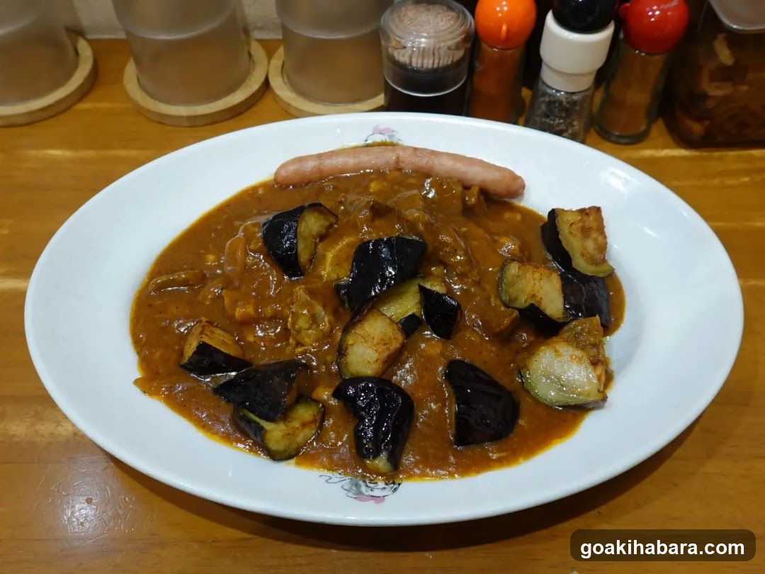 Eggplant Curry with Sausage