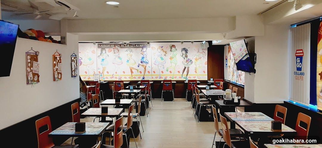 Anime-themed Restaurant Interior