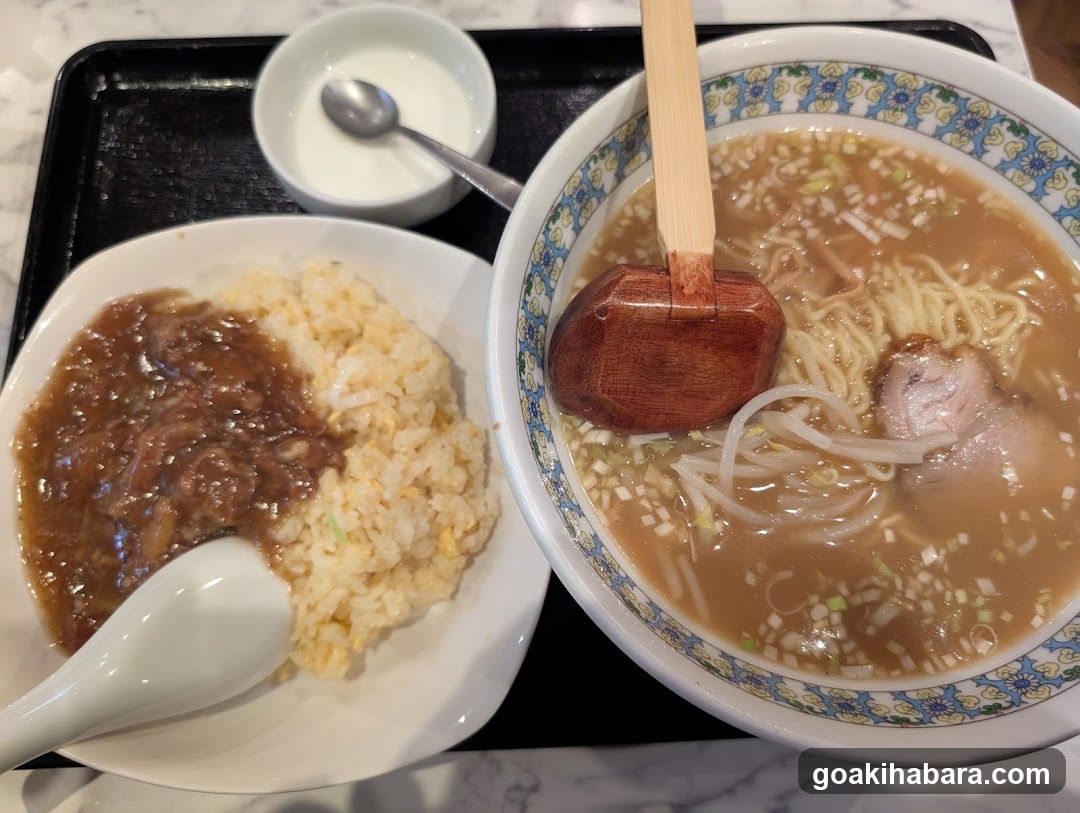 Ramen and Rice Bowl Meal