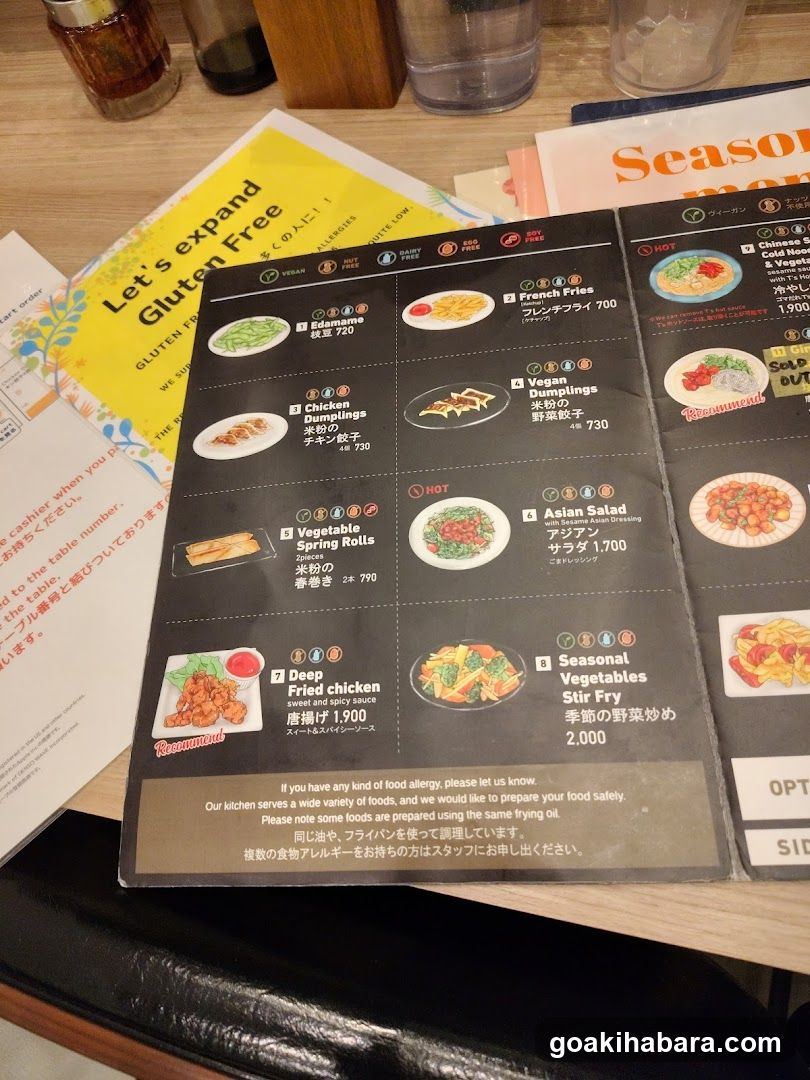 Gluten Free T's Kitchen Ueno-hirokoji
