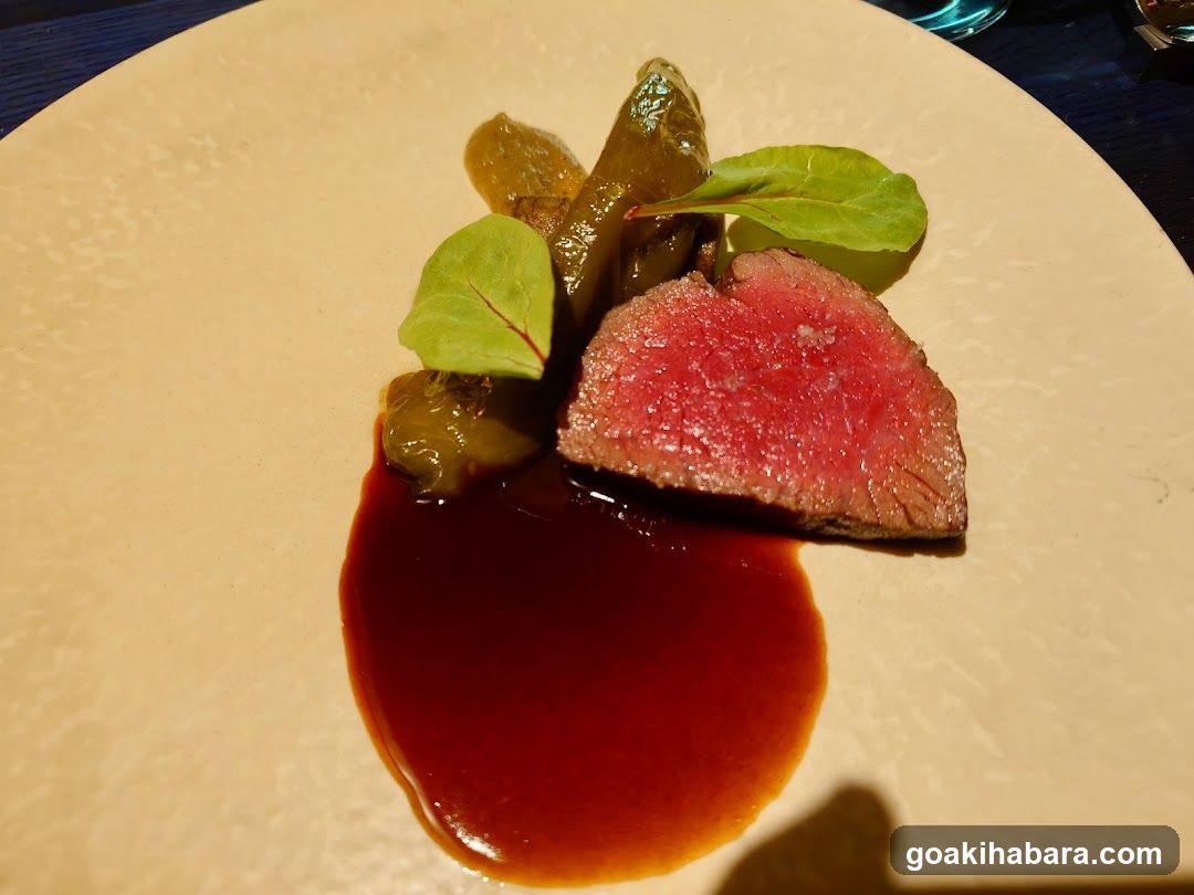 Sliced Meat with Sauce and Greens