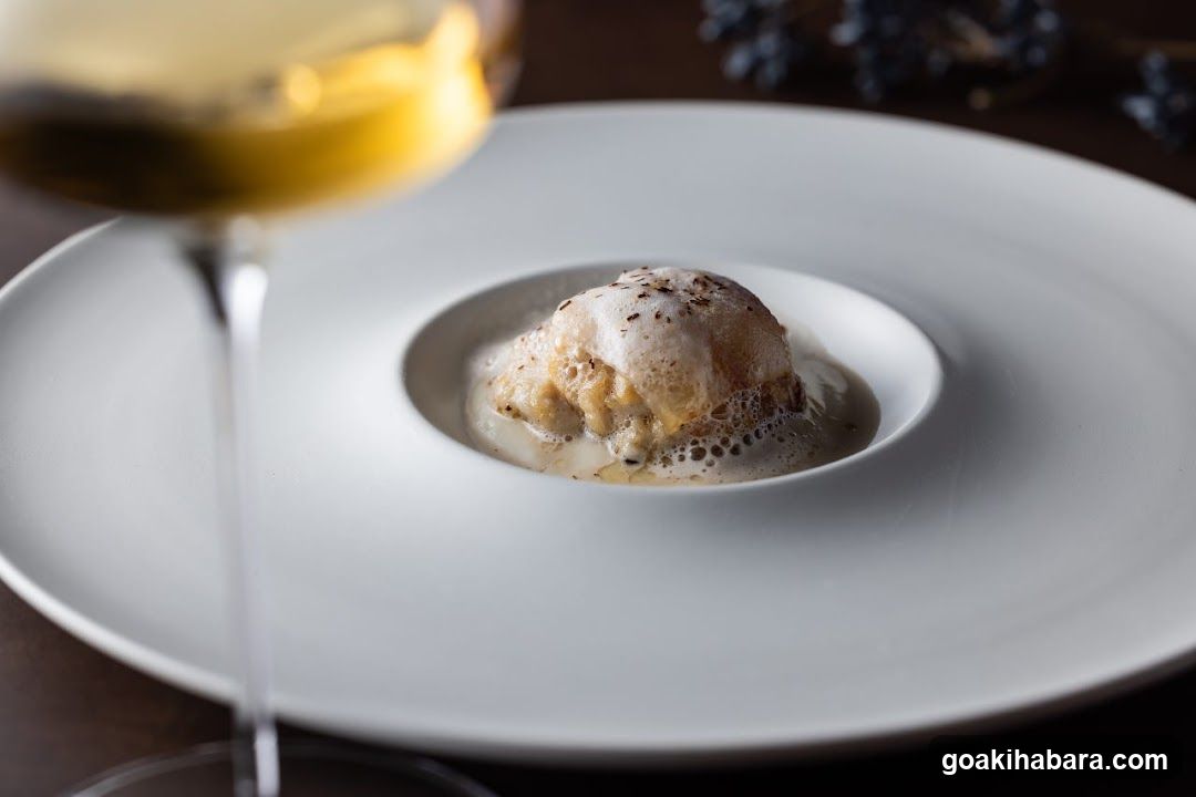 Fine Dining Dish with Wine