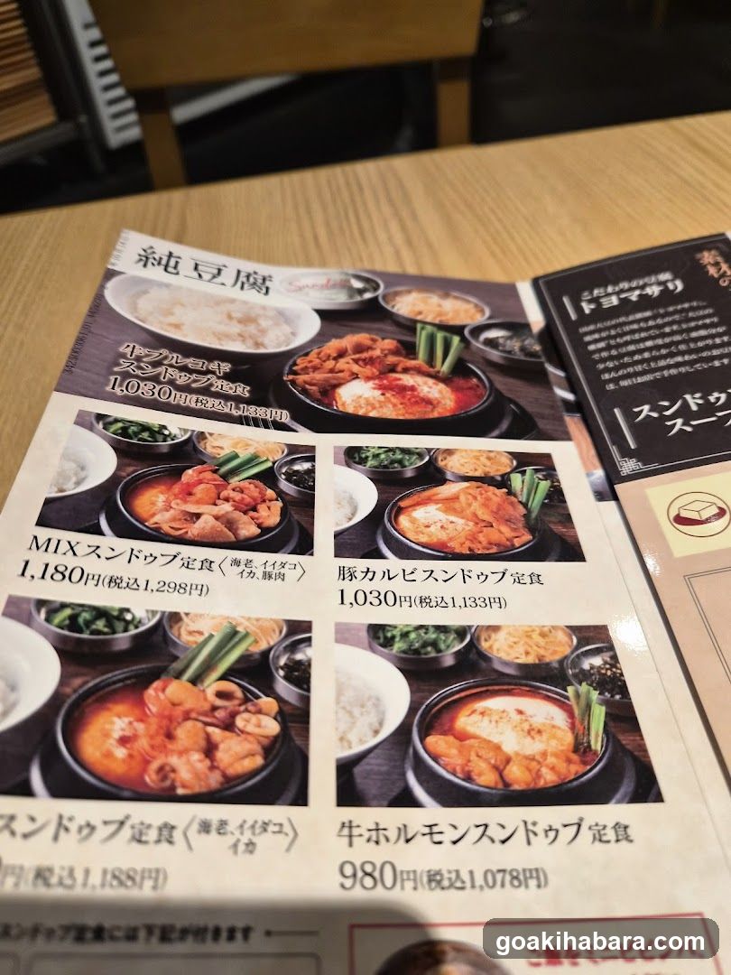 Sundubu Nakayama Tofu Shop Akihabara