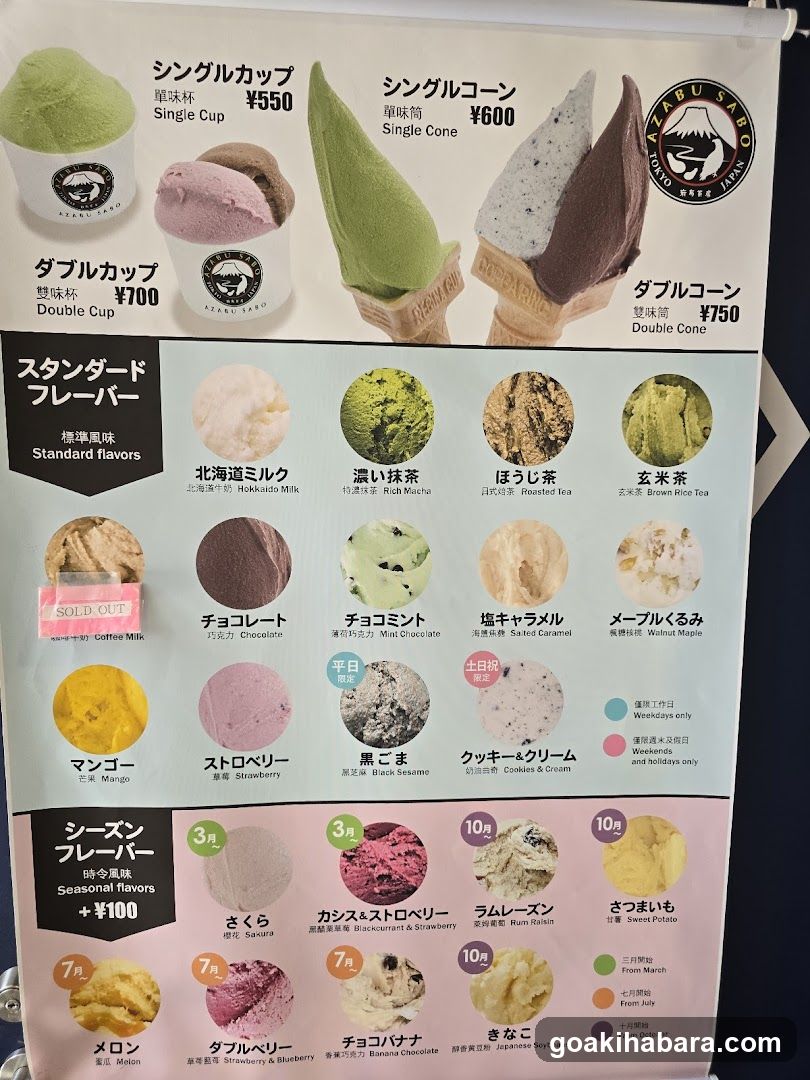Azabusabo Hokkaido Ice Cream