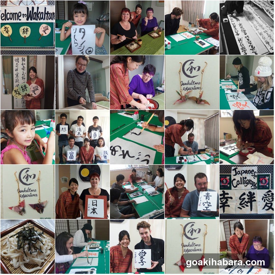Wakalture Experience - Japanese Calligraphy and Cooking