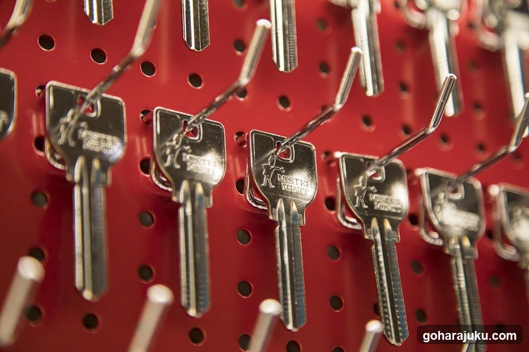 Key Display on Pegboard
