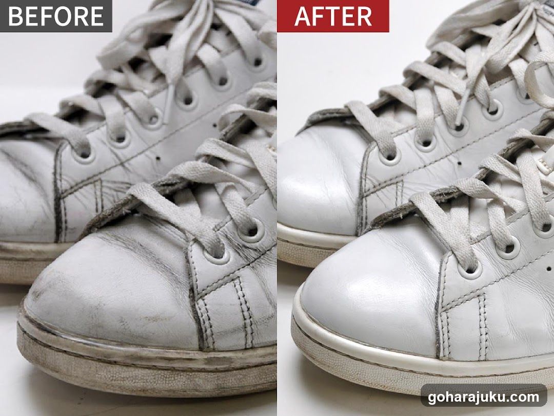 Before and After Shoe Cleaning