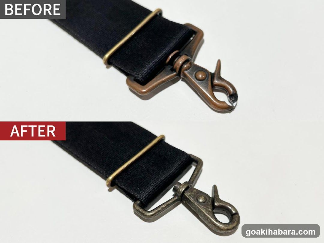 Before and After of Strap Hardware