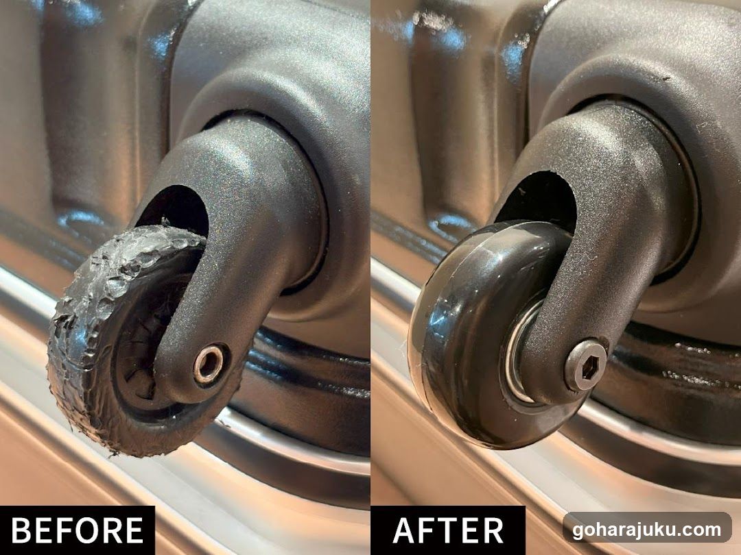 Wheel Cleaning Before and After