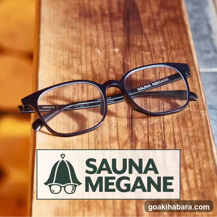Sauna Megane Glasses on Wood Surface