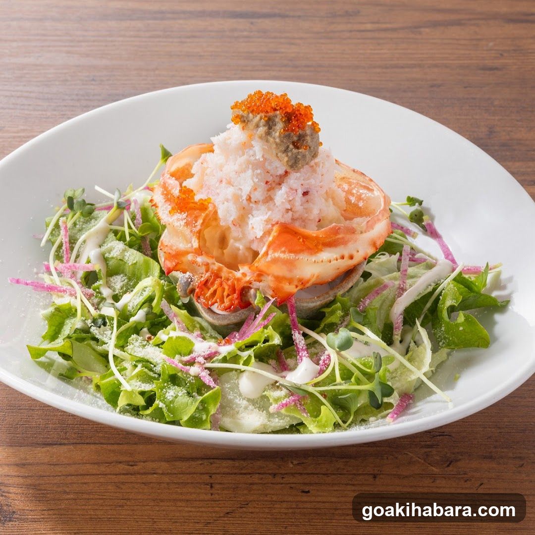 Salad with Crab and Roe