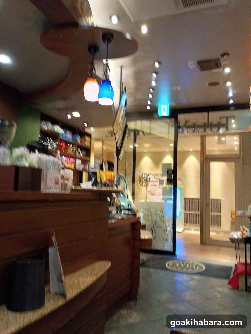 Interior of a coffee shop or cafe