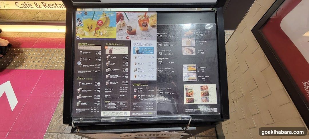Coffee Menu Board