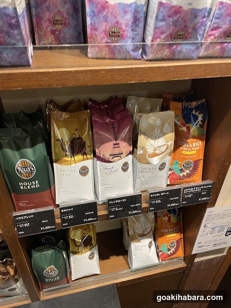 Coffee Shop Interior Shelf Display