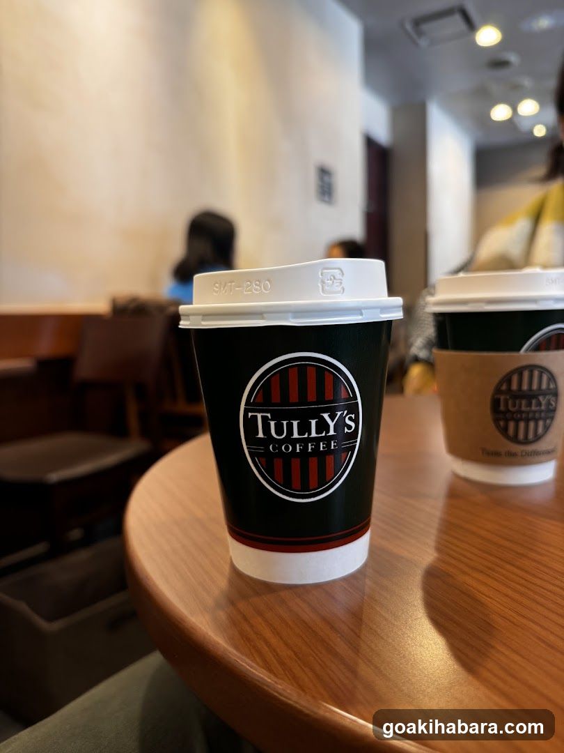 Tully's Coffee Cups on Table