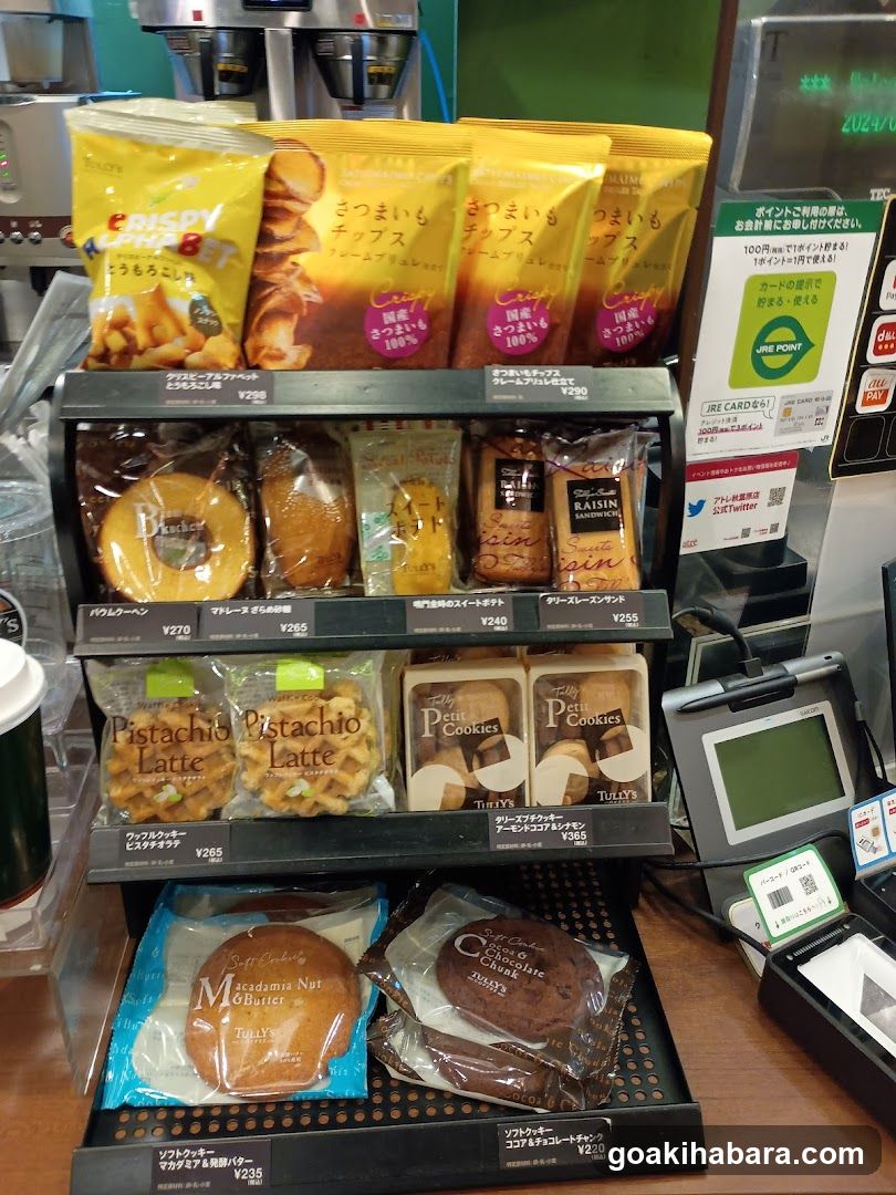 Snack and Pastry Display at Convenience Store