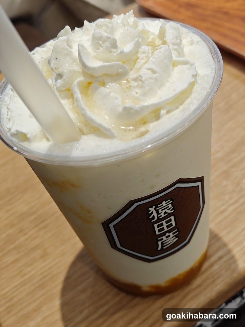 Whipped Cream Drink with Brand Logo