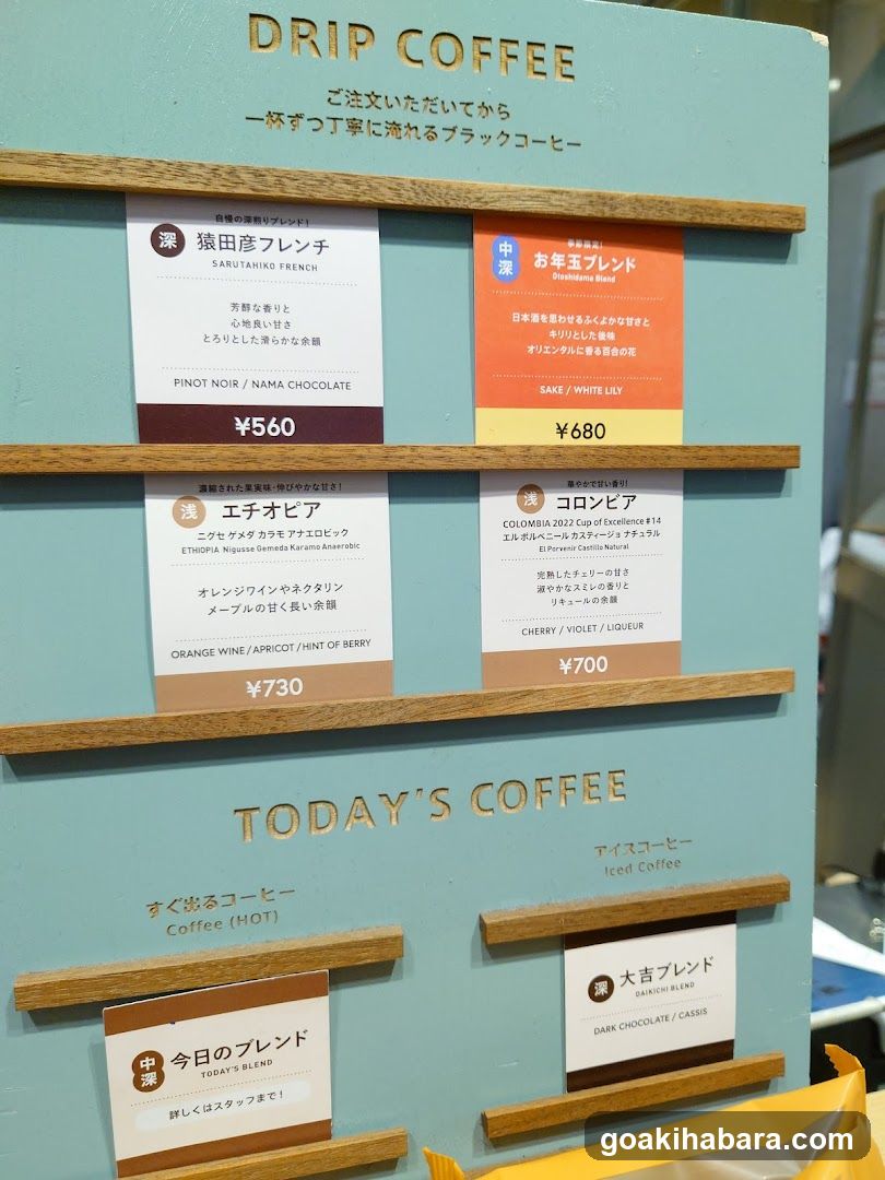 Drip Coffee Menu Board