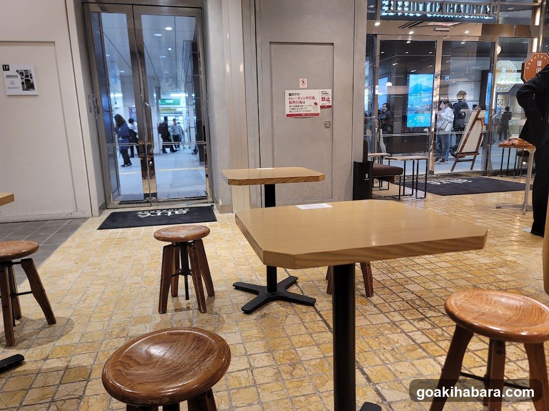 Interior seating area near entrance
