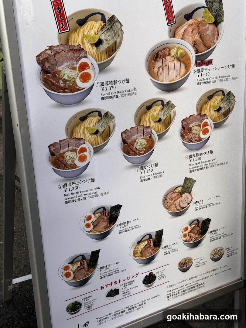 Rich Ramen Menu Board