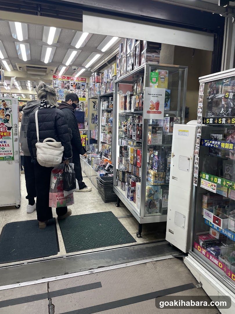Store Interior with Shelves and Customers