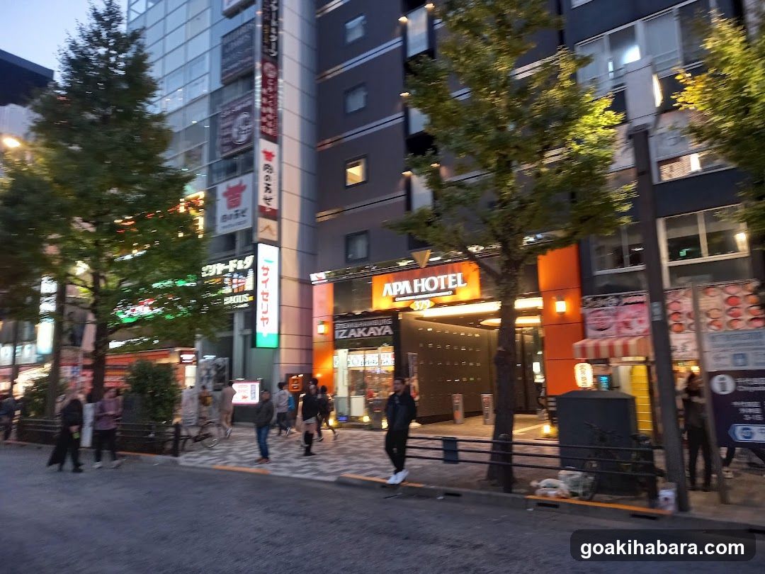 Urban Street Scene at Dusk