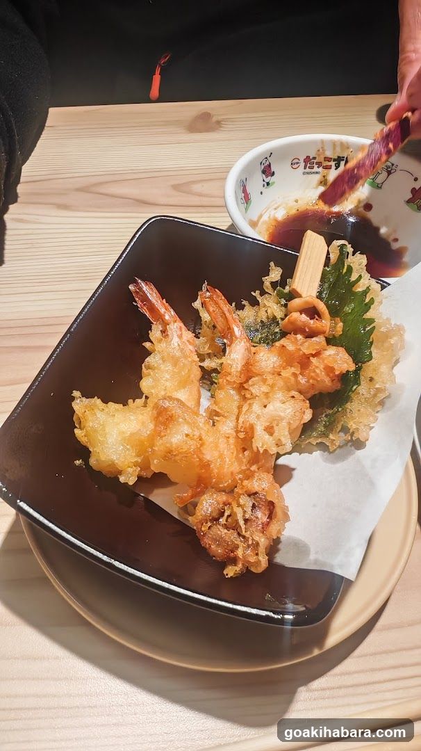 Tempura Dish with Shrimp and Vegetables