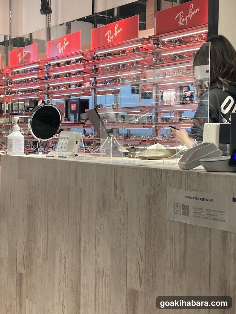 Ray-Ban Sunglasses Display Counter