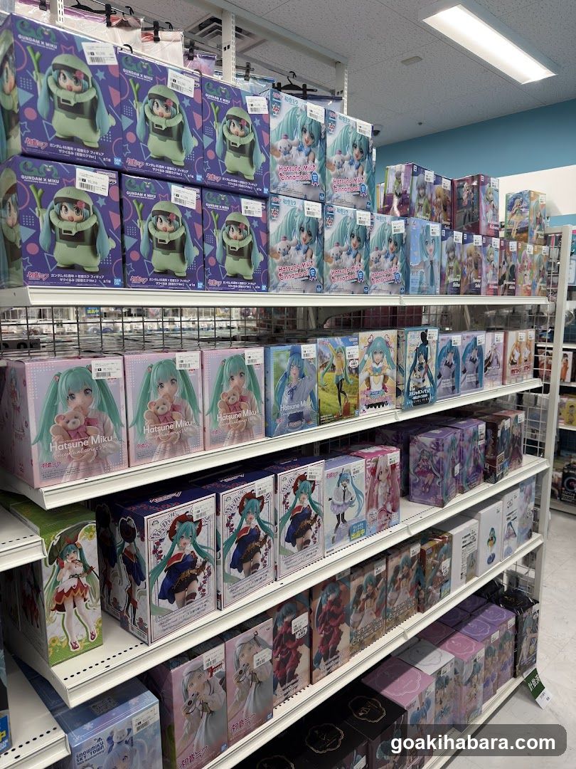 Hatsune Miku Merchandise Display