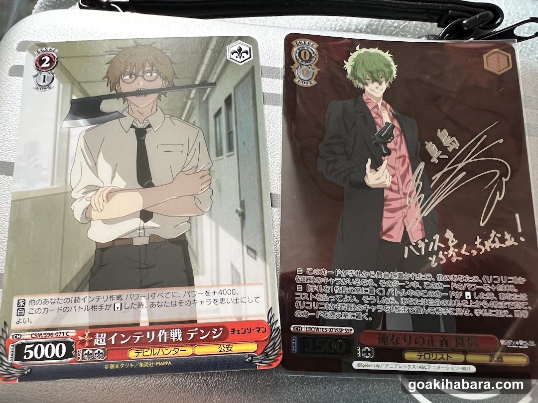 Anime Trading Cards Display