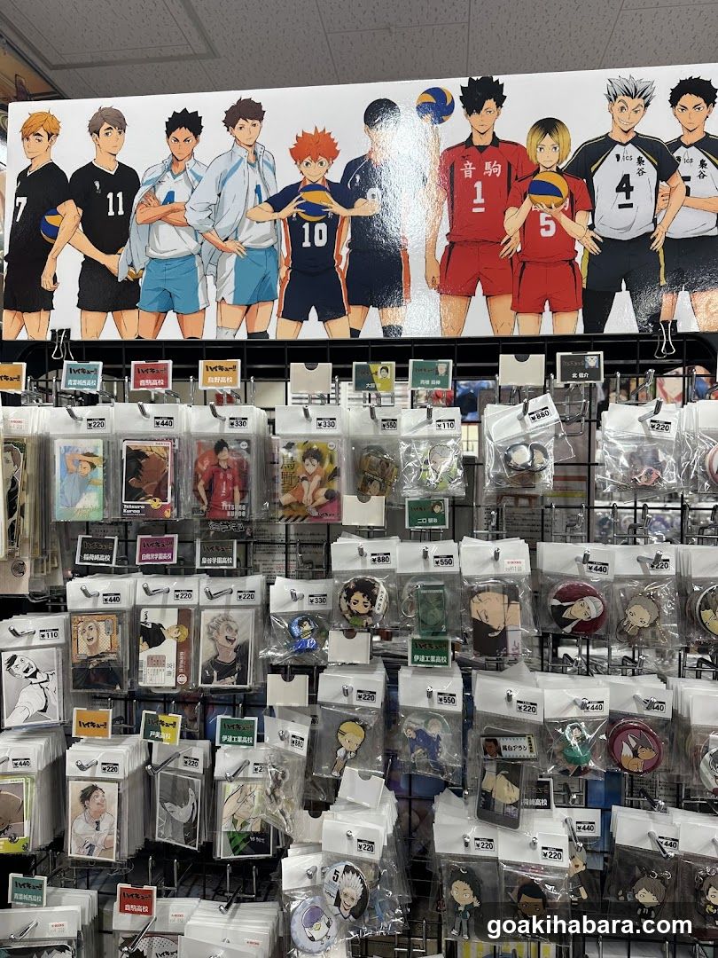 Haikyuu Merchandise Display