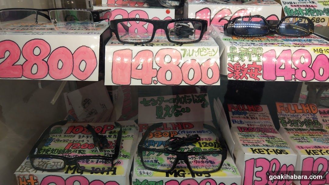 Eyeglass Display with Price Tags