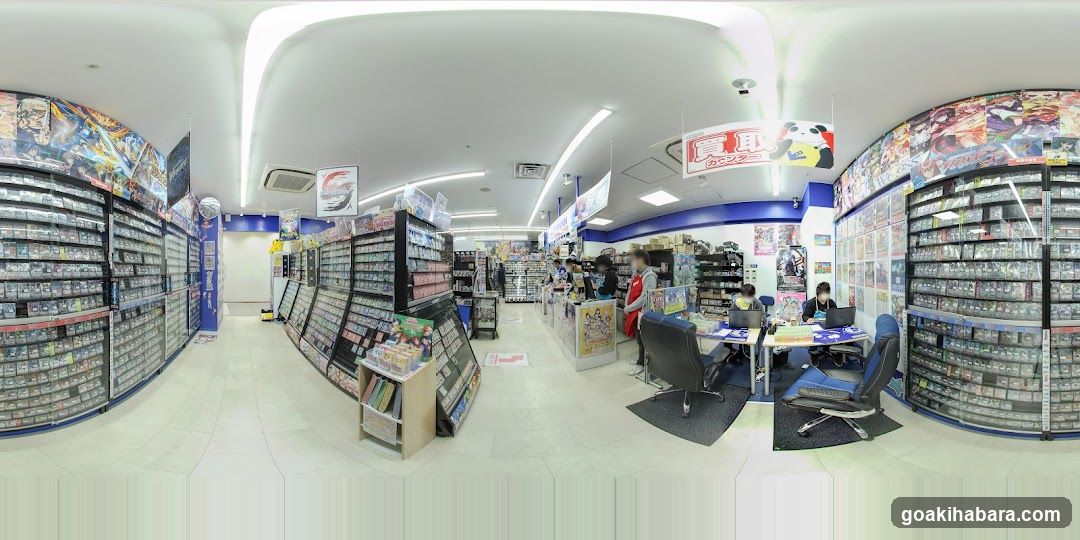 Interior of a Japanese anime and game store