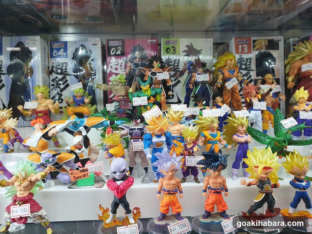 Dragon Ball Z Action Figures Display