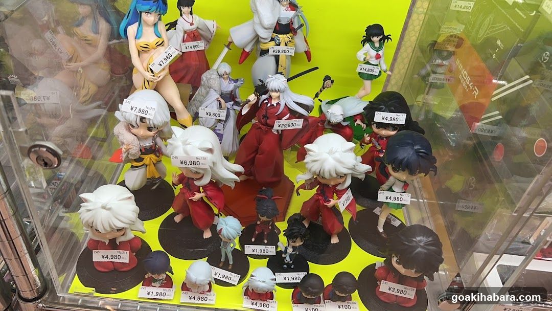 Inuyasha merchandise display
