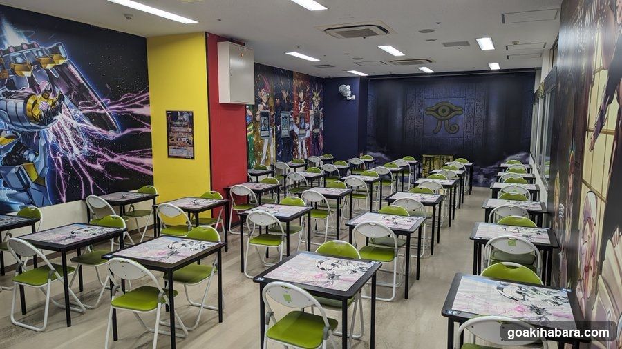 Anime-themed Classroom or Cafe Interior