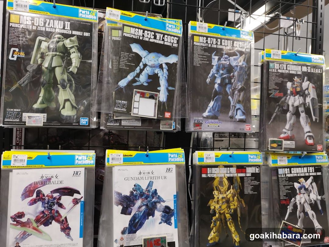 Gundam Model Kits Display