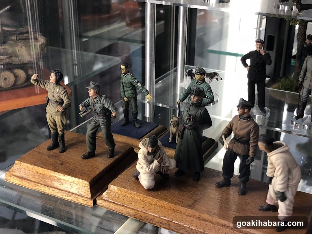 WWII Military Figures Display