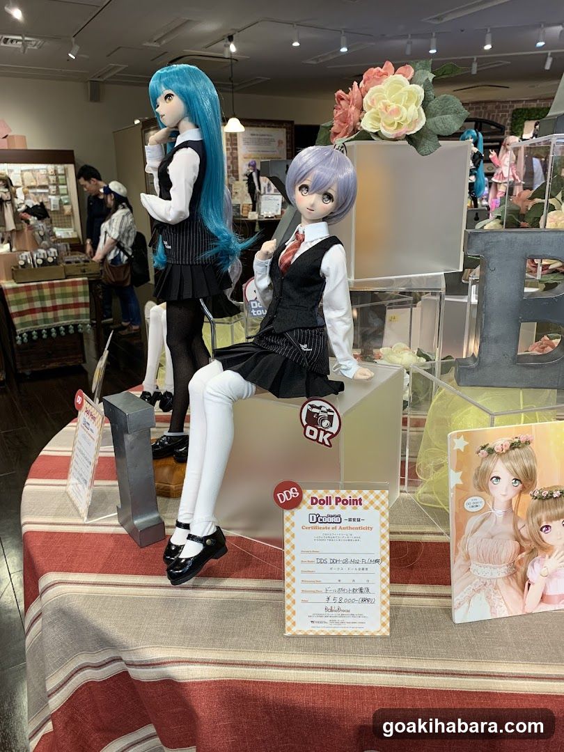 Doll Display in Store Interior