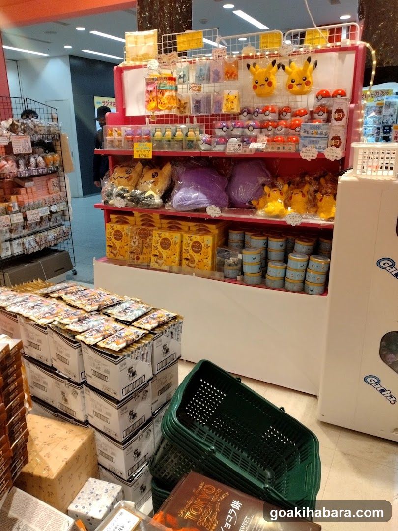 Pokemon merchandise display