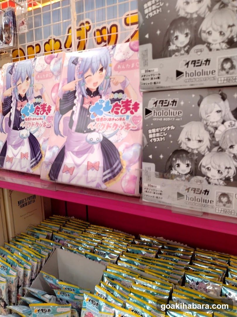 hololive merchandise display
