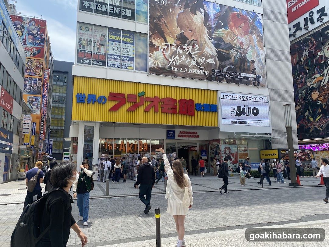 Anime-themed street scene in Japan