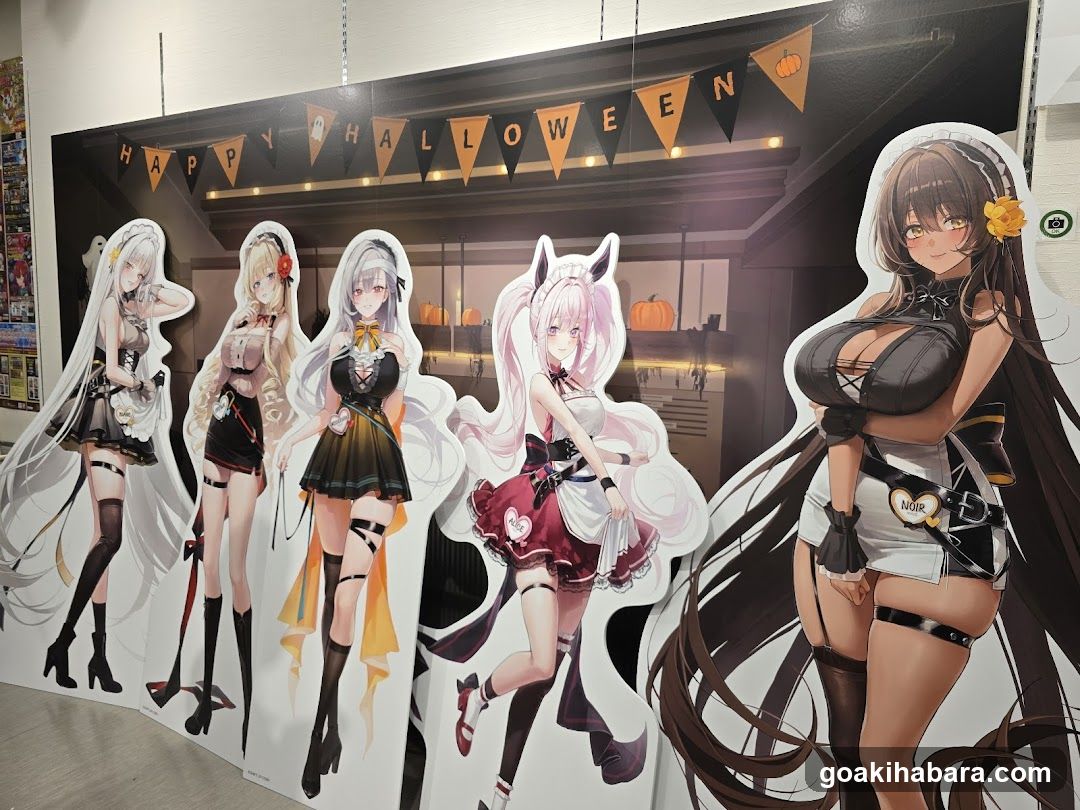 Halloween Anime Character Cutouts Display
