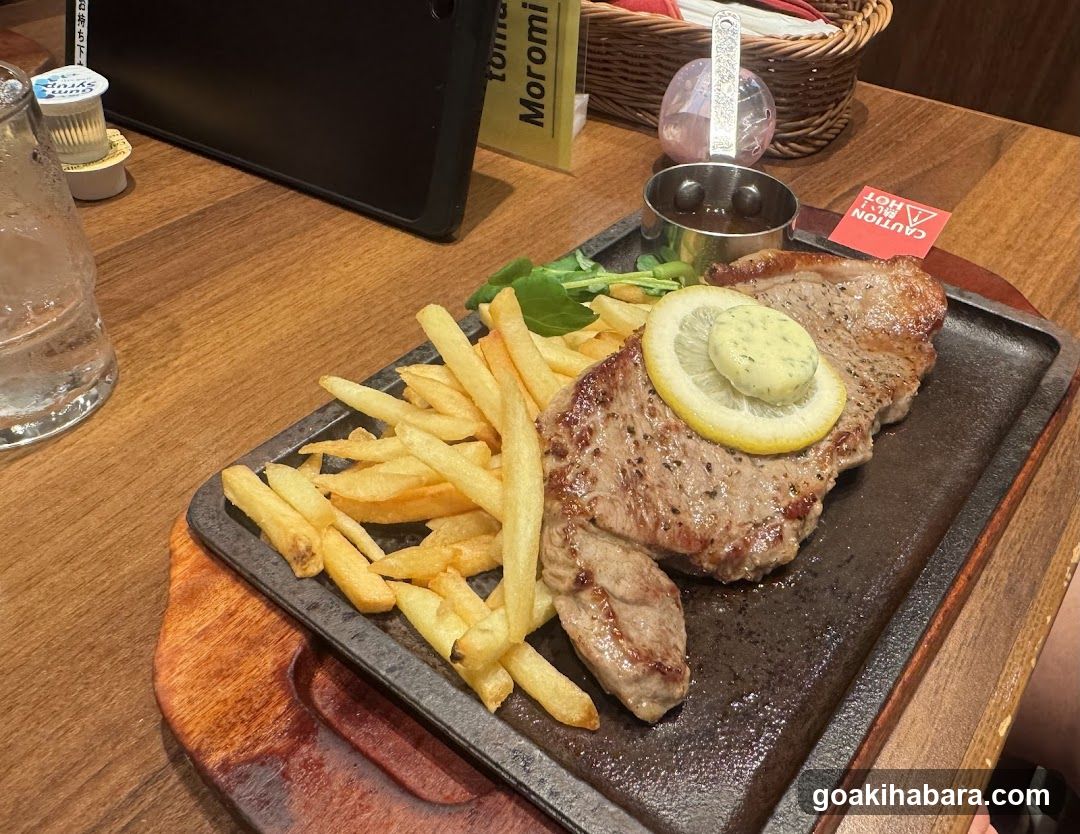 Sizzling Steak with Fries