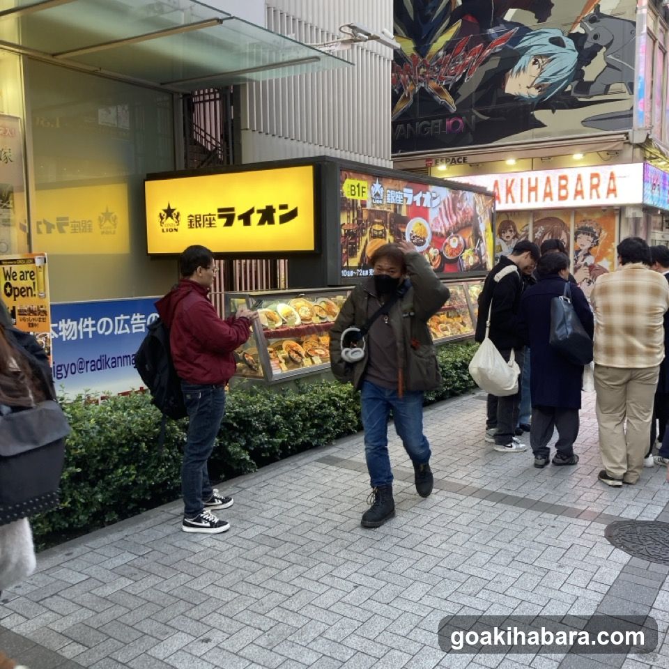 Street Scene with People and Storefronts