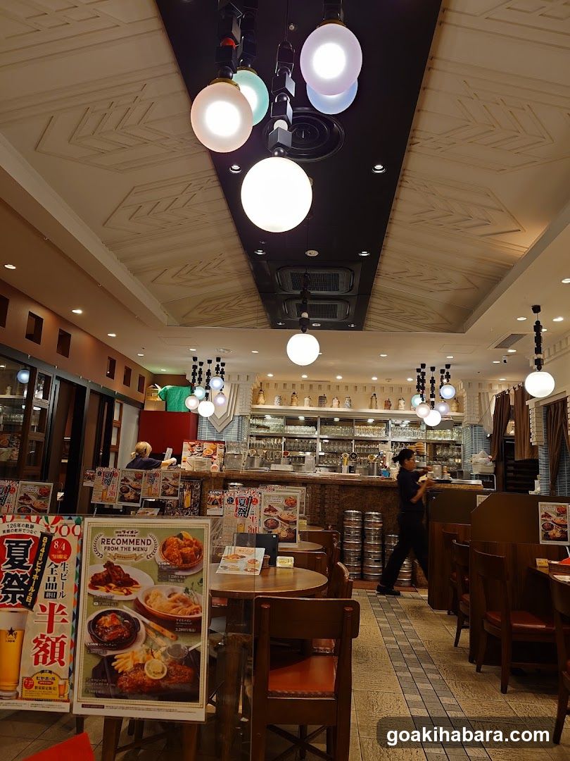 Restaurant Interior with Menu Displays