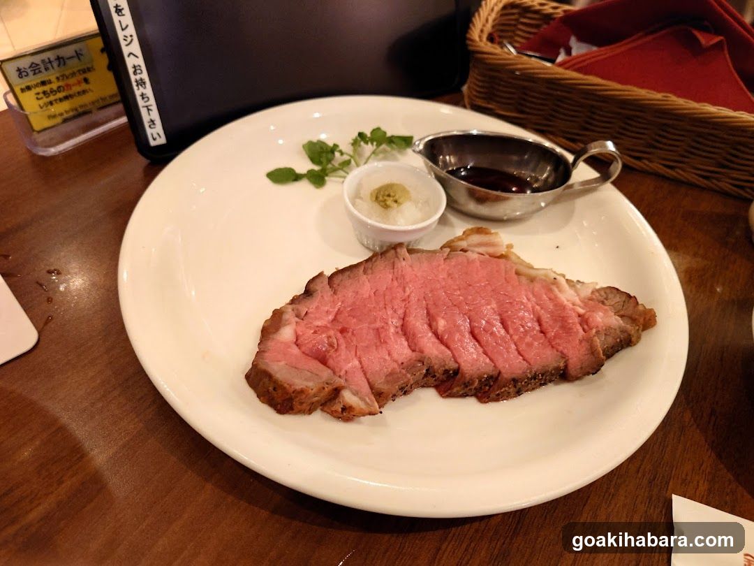 Sliced Meat Dish with Condiments