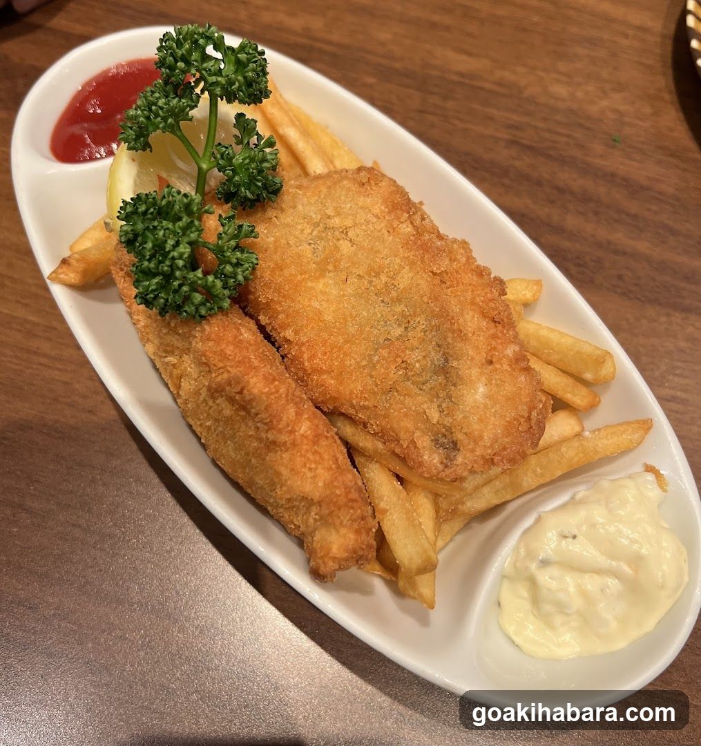 Fish and Chips with Sauces