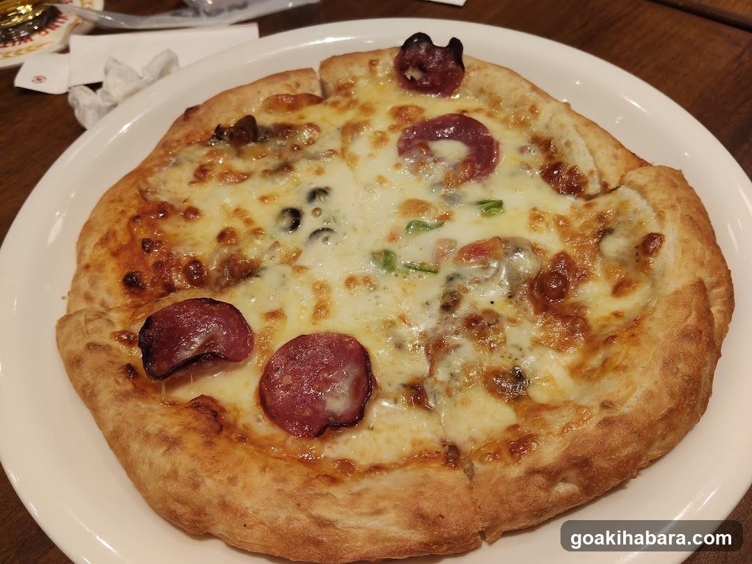 Pizza with Sausage and Cheese